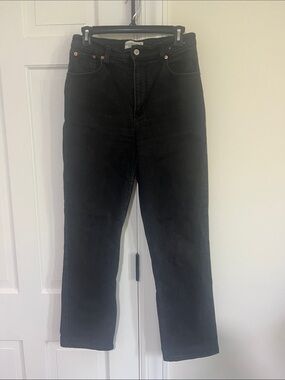 Abercrombie & Fitch 90’s Straight High-Rise Black Straight Jeans